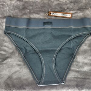 SKIMS Medium Kyanite Cotton Rib Mid Rise Brief NWT